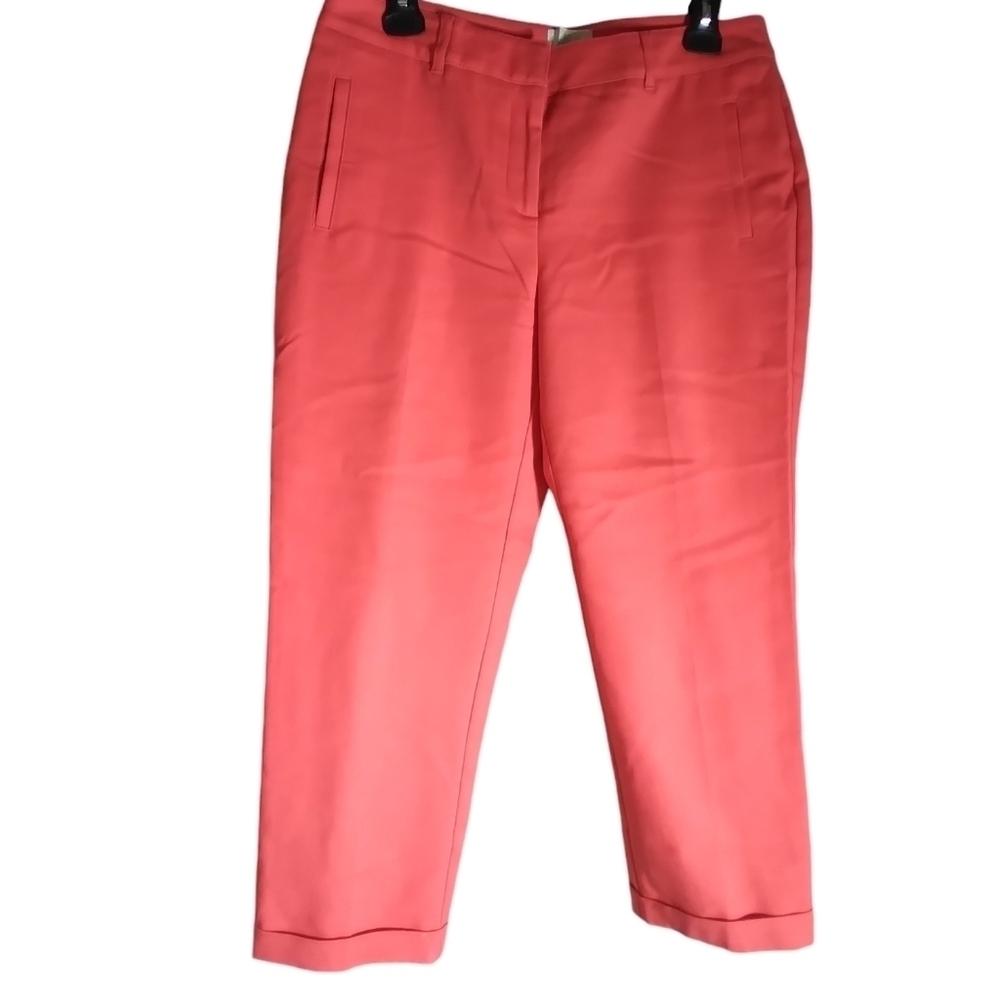 so Slimming by Chico's orange dress pants